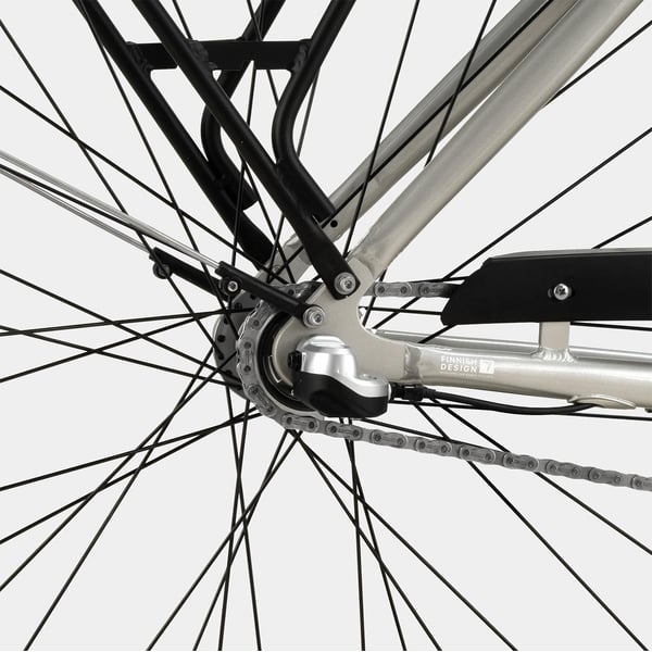 FitNord Classic 300 Sähköpyörä 2024, hopea (489,6 Wh akku)