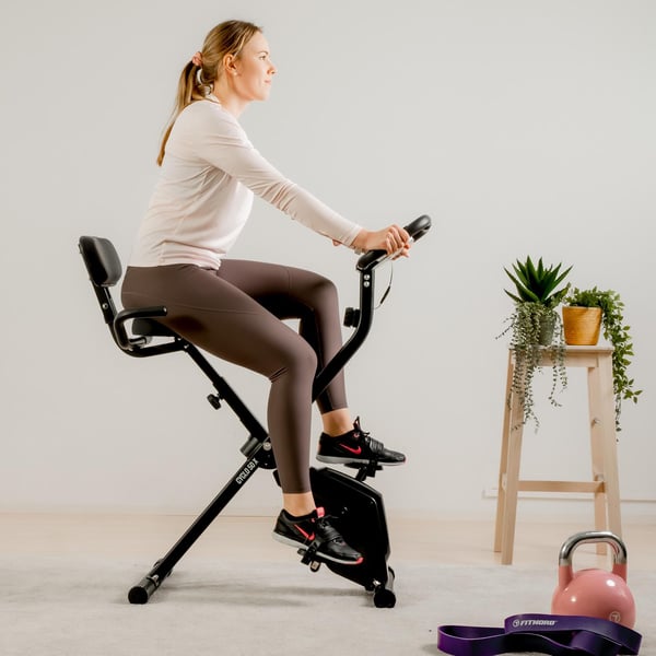 FitNord Cyclo 50X Kokoontaitettava kuntopyörä selkänojalla