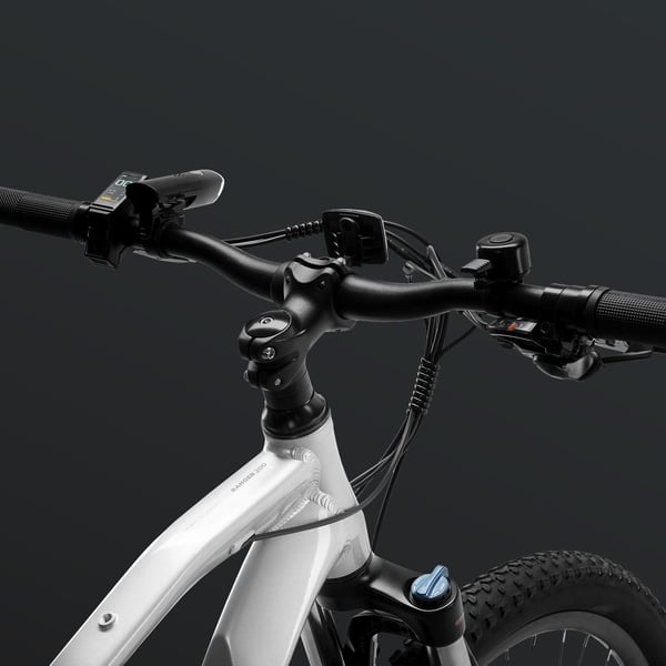 FitNord Ranger 200 Sähkömaastopyörä 2024, hopea (540Wh akku)