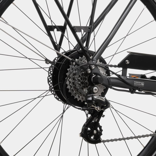 FitNord Venture 300 Sähköpyörä 2024, musta (720Wh tehoakku)