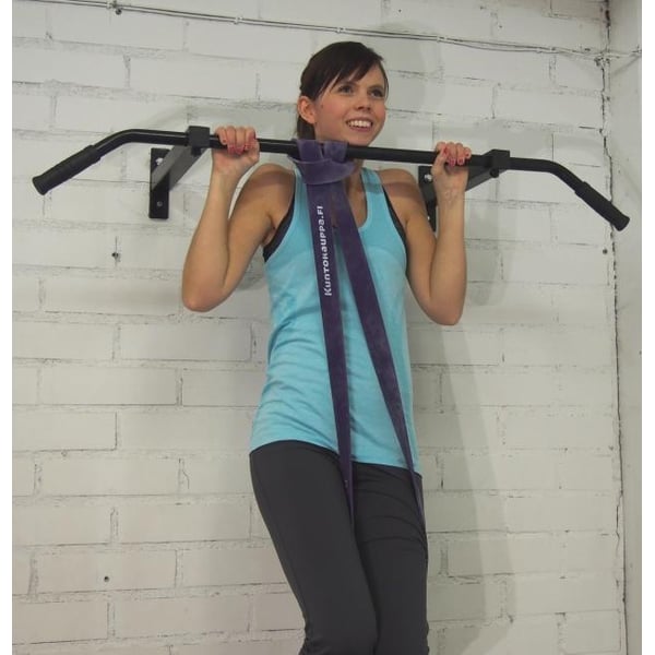 Leuanvetotanko, seinään tai kattoon kiinnitettävä, FitNord + vastuskuminauha