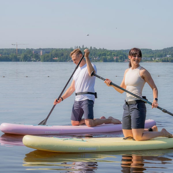 FitNord Aqua Lite SUP-lautasetti, vaaleanpunainen (kantavuus 110 kg) 2023-24