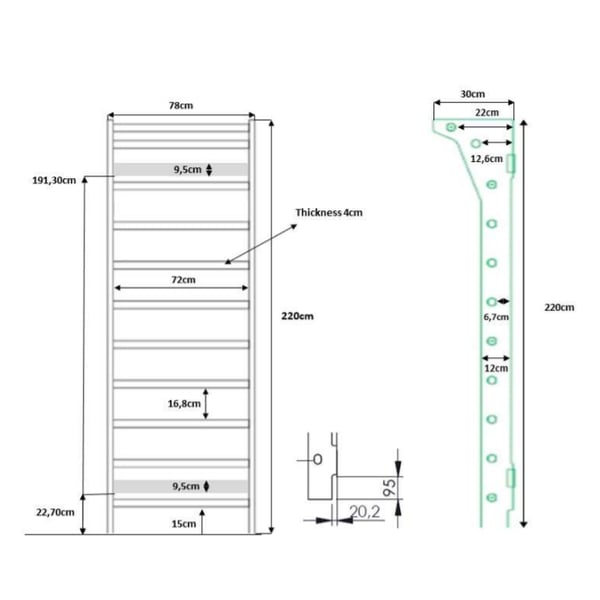 FitWood TAIMI Puolapuut