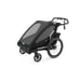 Lastenkuljetusperäkärry THULE Chariot Sport 2, Midnight black 3