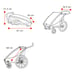 Lastenkuljetusperäkärry THULE Chariot Lite 1, Agave 3