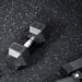 FitNord Kumimatto musta 8 mm (10m rulla) valkoisilla pilkuilla 3