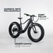 FitNord Rumble 300 Sähköfatbike G2, musta 2