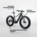 FitNord Rumble 500 Sähköfatbike G2, musta 2