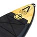 FitNord Aqua Leaf 340 SUP-lautasetti, Nordkapp (musta-keltainen), hiilikuitumelalla, G2 3