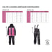 Snow Fox ICE-LITE 2-osainen lämpöasu naiset musta/pinkki 6