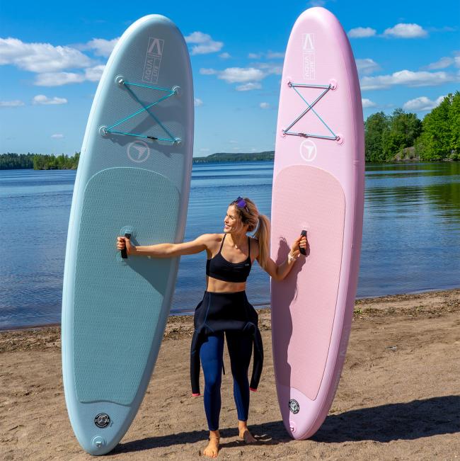 FitNord Aqua Lite SUP-lautasetti, vaaleanpunainen (kantavuus 110 kg)