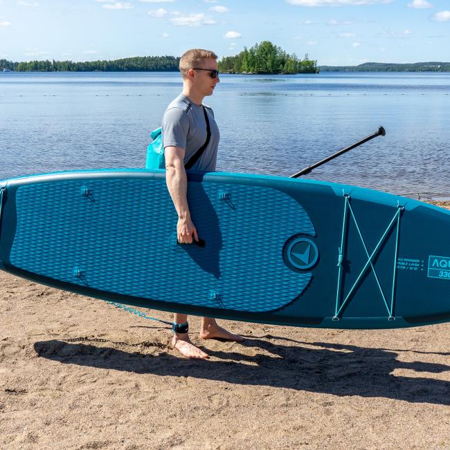 FitNord Aqua 330 SUP-lautasetti, petroli (kantavuus 150 kg, lasikuitumela)