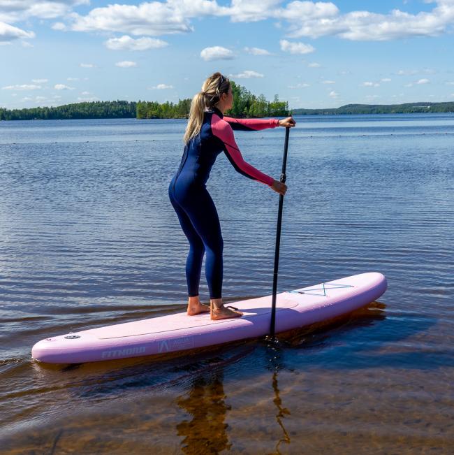 FitNord Aqua Lite SUP-lautasetti, vaaleanpunainen (kantavuus 110 kg)