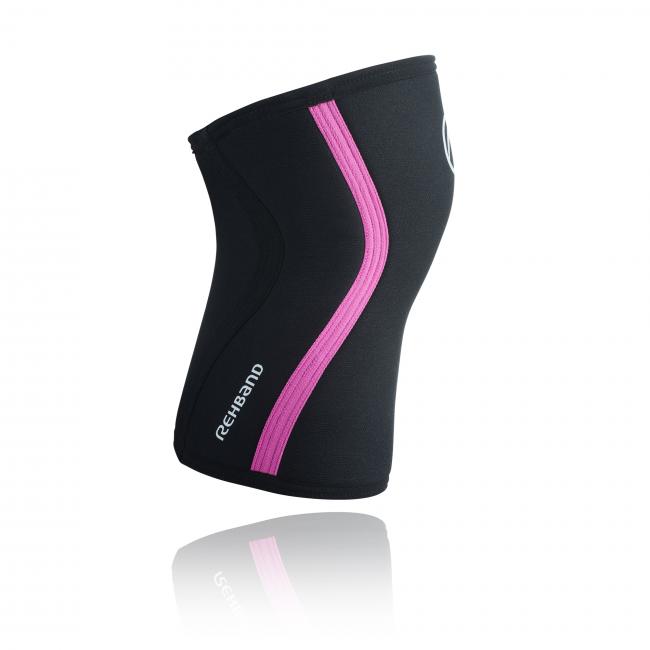 Rehband RX Polvituki 7 mm, musta-pinkki