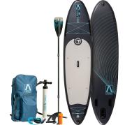 FitNord Aqua 330 SUP-lautasetti, musta (kantavuus 150 kg, lasikuitumela)