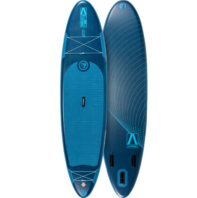 FitNord Aqua 330 SUP-lautasetti, petroli (kantavuus 150 kg, lasikuitumela)