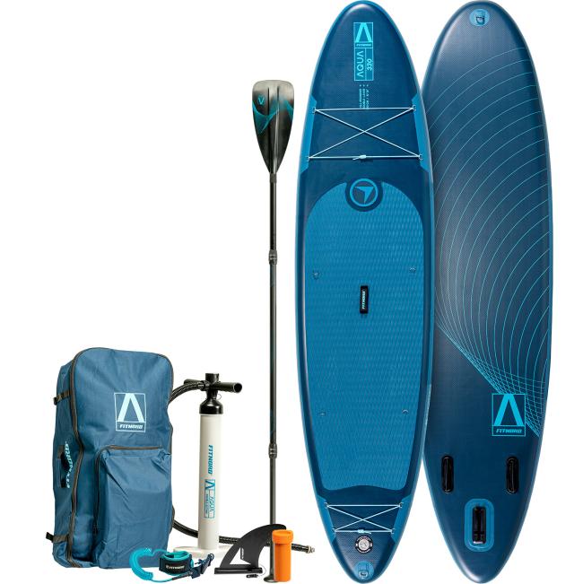 FitNord Aqua 330 SUP-lautasetti, petroli (kantavuus 150 kg, lasikuitumela)