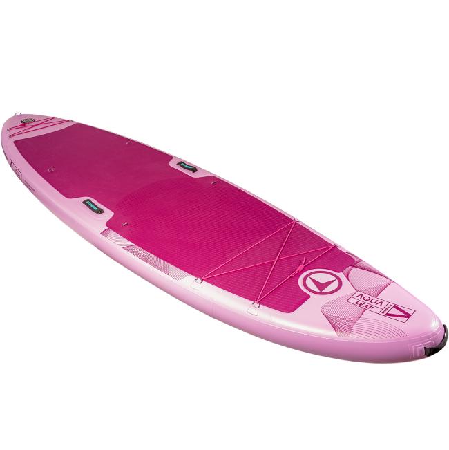 FitNord Aqua Leaf 340 SUP-lautasetti, pinkki (kantavuus 200 kg, lasikuitumela)