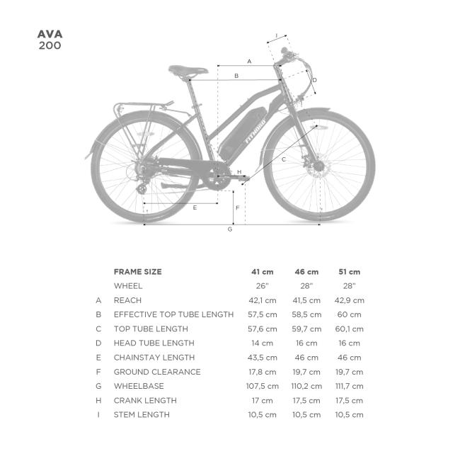 FitNord Ava 200 Compact Sähköpyörä, valkoinen (540 Wh akku)