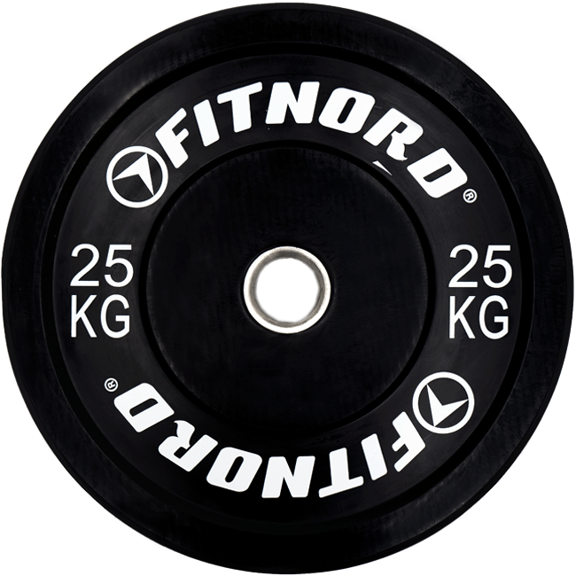 Levypaino Bumper Black 25 kg, FitNord