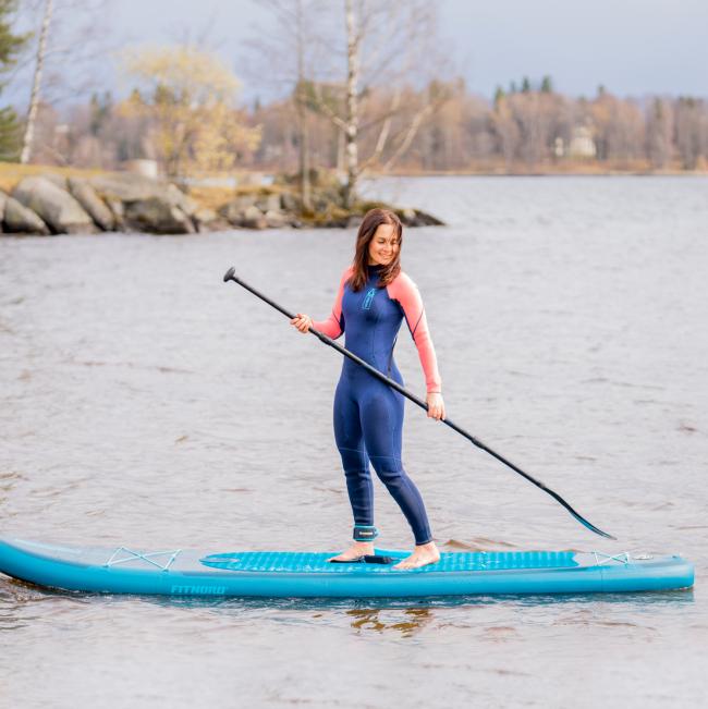 FitNord Aqua 330 SUP-lautasetti, petroli (kantavuus 150 kg, lasikuitumela)